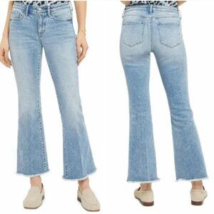 NYDJ Flare Jeans Ankle Raw Hem Lift Tuck Technology Size 4